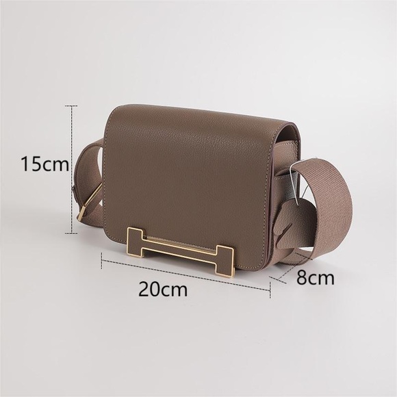 Your New Go to Mini...Genuine Leather mini bag with canvas Cross body strap. - Picture 11 of 17